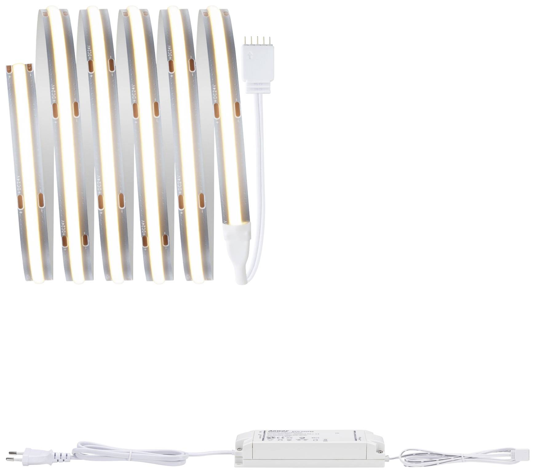 Paulmann 71048 LED-Streifen-Basisset mit Stecker 230 V 1.5 m Warmweiß 1 Set