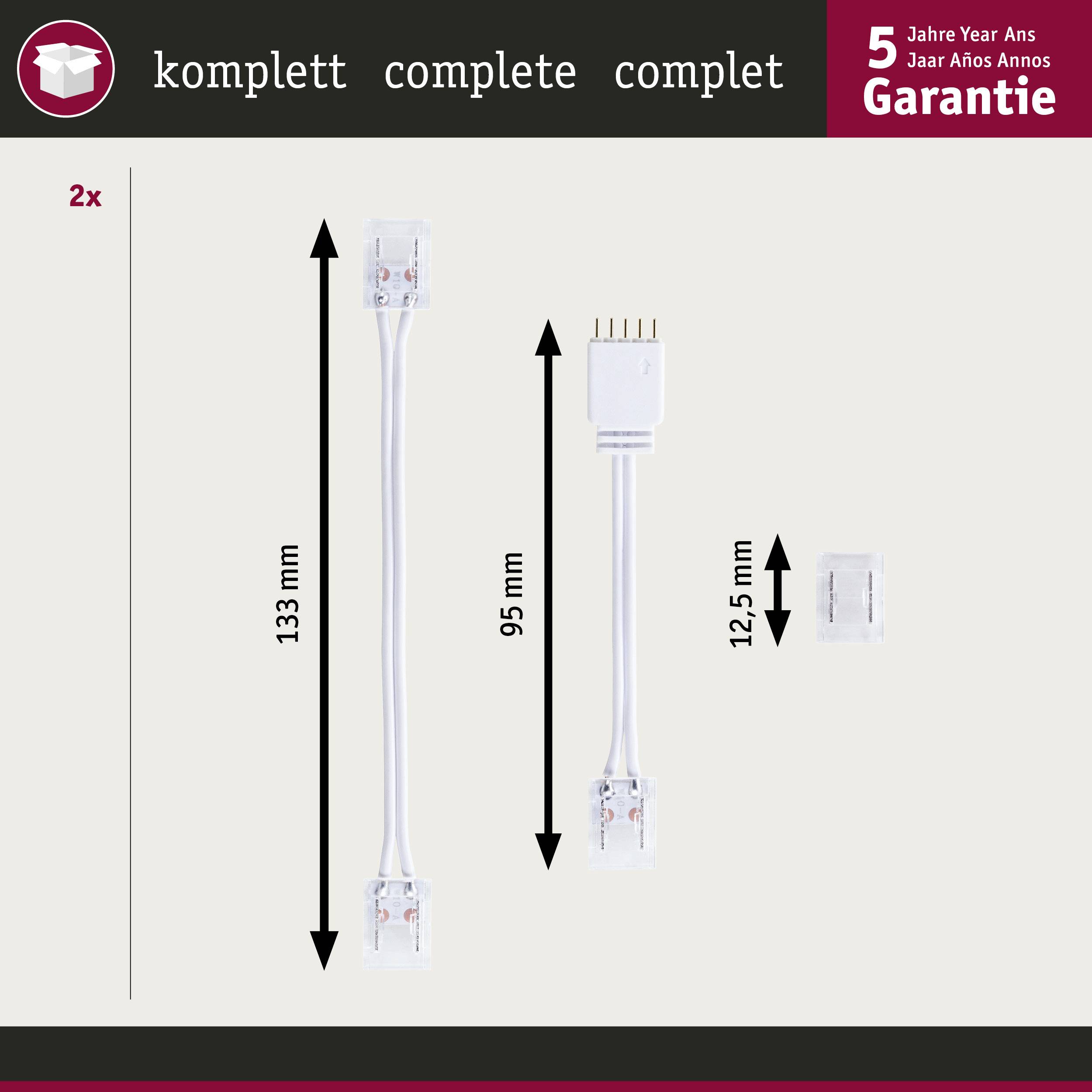 Paulmann 71051 Verbinder-Set (L x B x H) 133 x 11.5 x 4.5mm 1 Set