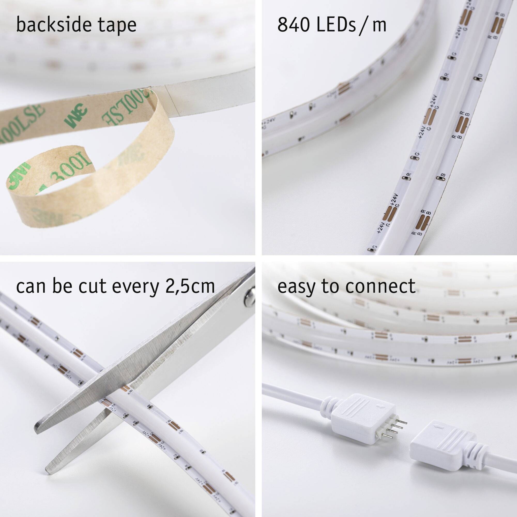 Paulmann 78863 LED-Streifen-Basisset mit Stecker 230V 1.5m RGB 1 Set