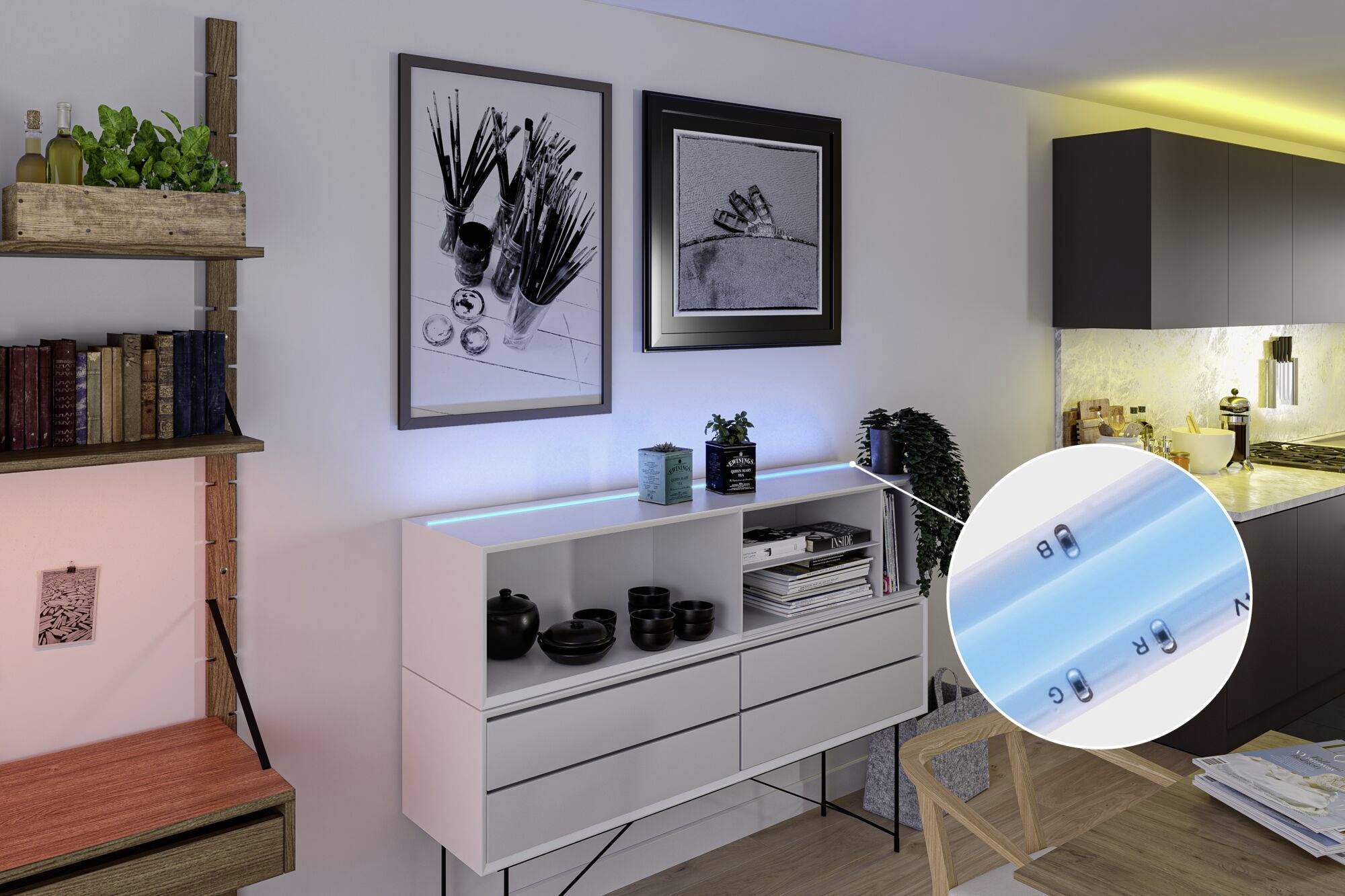 Paulmann 78863 LED-Streifen-Basisset mit Stecker 230V 1.5m RGB 1 Set