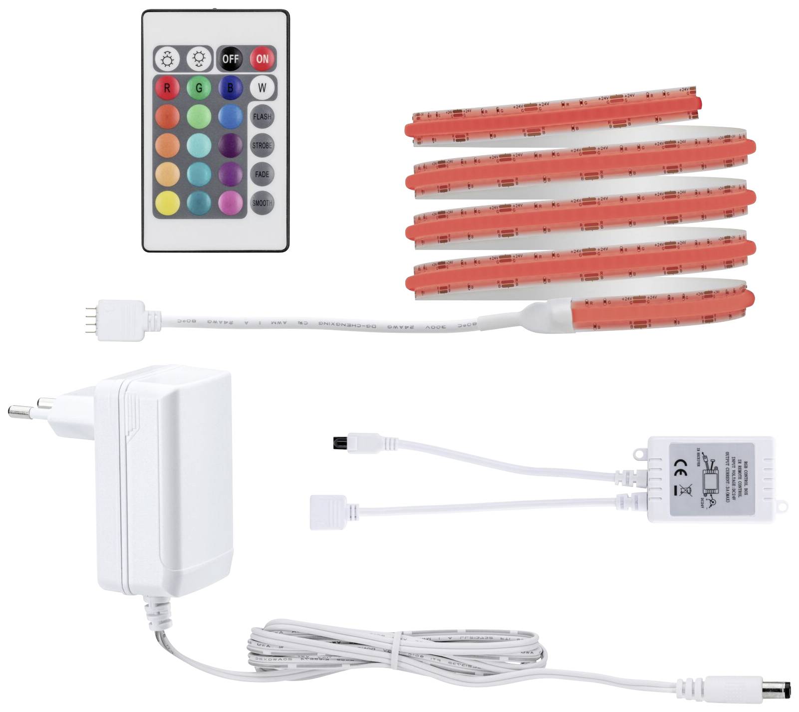 Paulmann 78863 LED-Streifen-Basisset mit Stecker 230V 1.5m RGB 1 Set