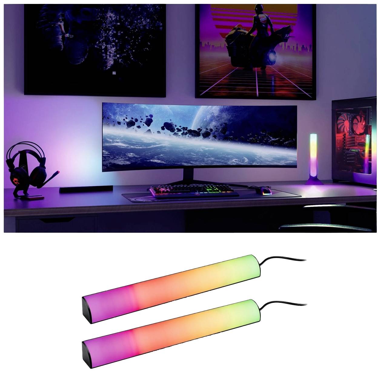 Paulmann 78878 LED-Streifen-Basisset mit USB-Anschluss 5V RGB 1 Set
