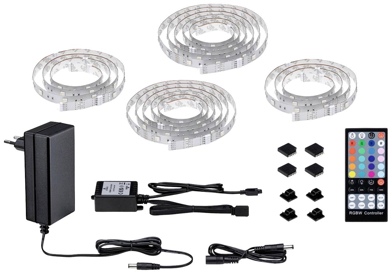 Paulmann 78877 LED-Streifen-Basisset mit Stecker 230V 5m RGBW 1 Set