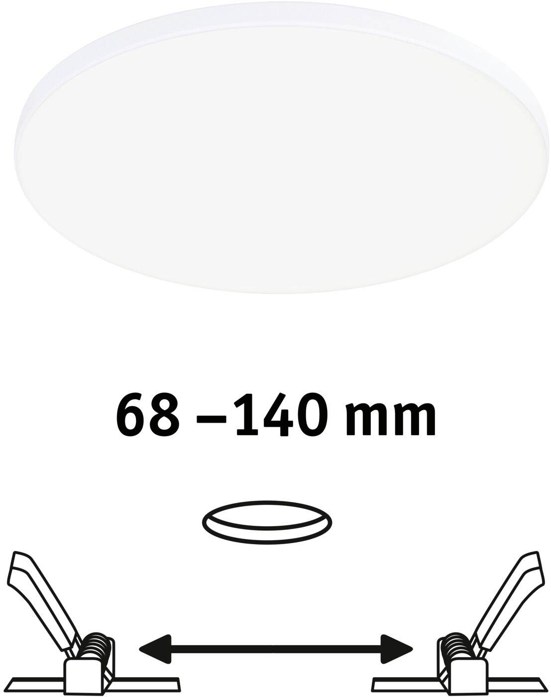 Paulmann 79951 LED-Einbaupanel 12W Neutralweiß Weiß