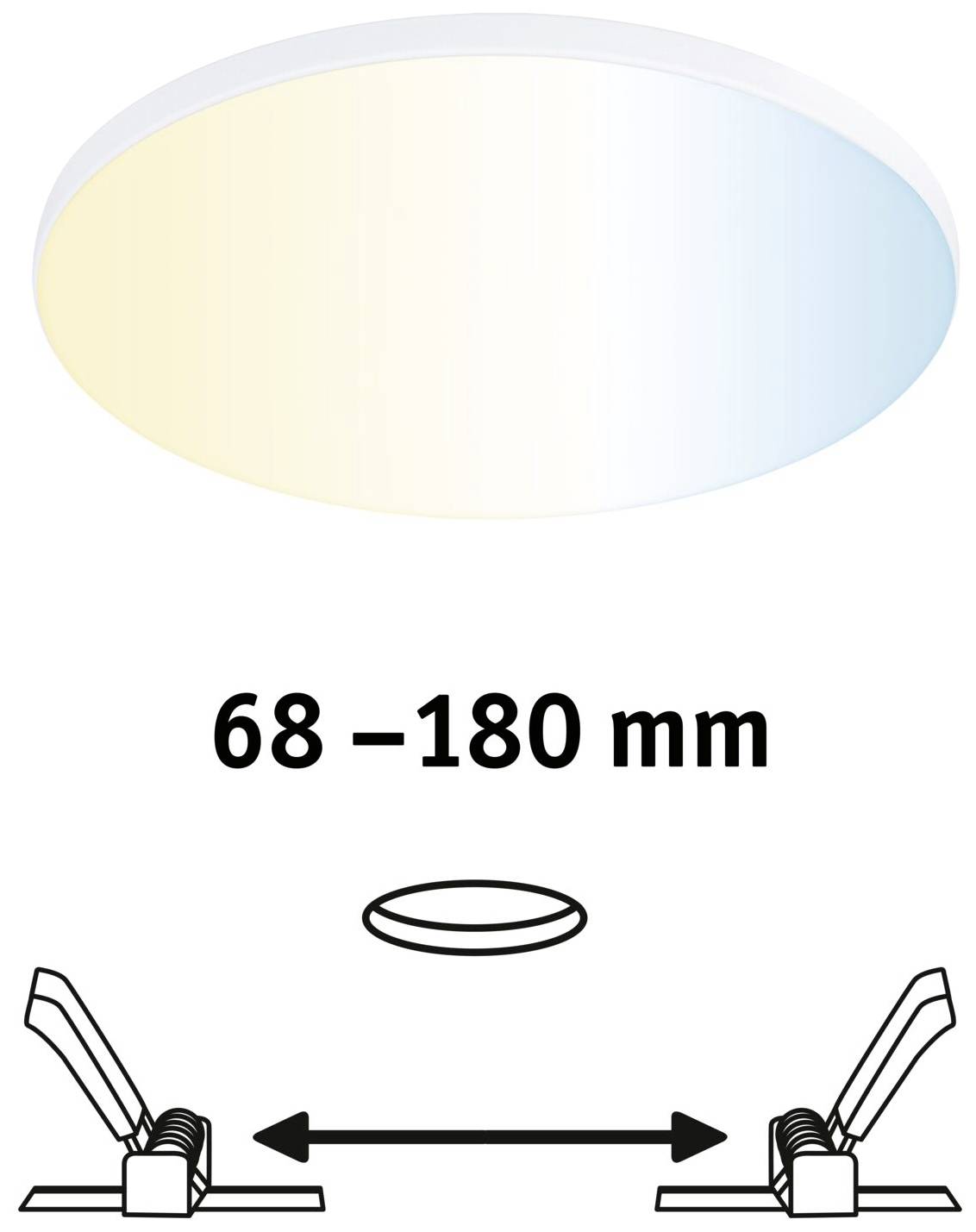 Paulmann 79956 LED-Einbaupanel 15.5W Warmweiß Weiß
