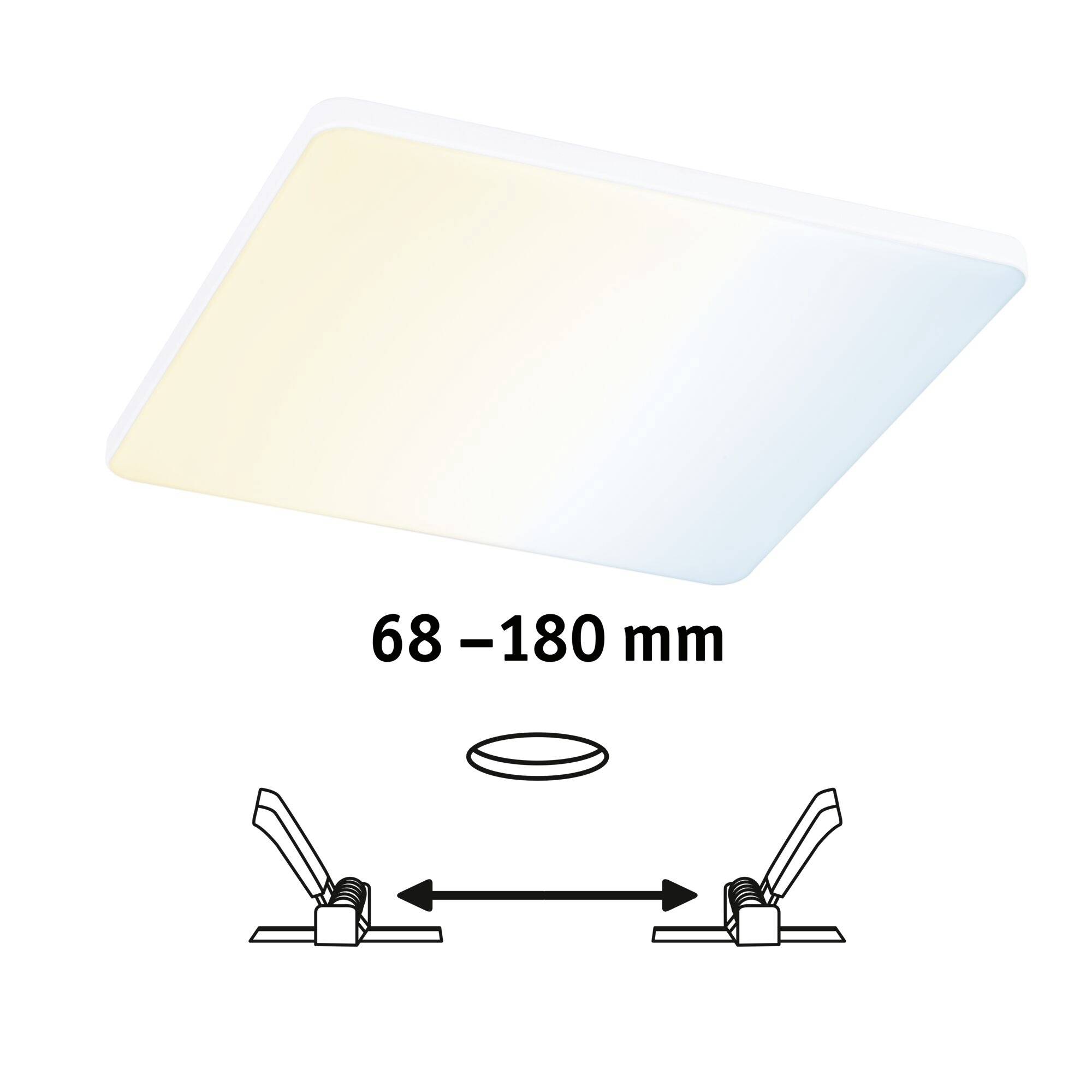 Paulmann 79959 LED-Einbaupanel 18W Warmweiß Weiß