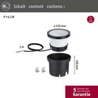 Paulmann Ocos 94672 Bodeneinbauleuchte LED Anthrazit Paulmann Ocos 94672 Bodeneinbauleuchte LED Anthrazit