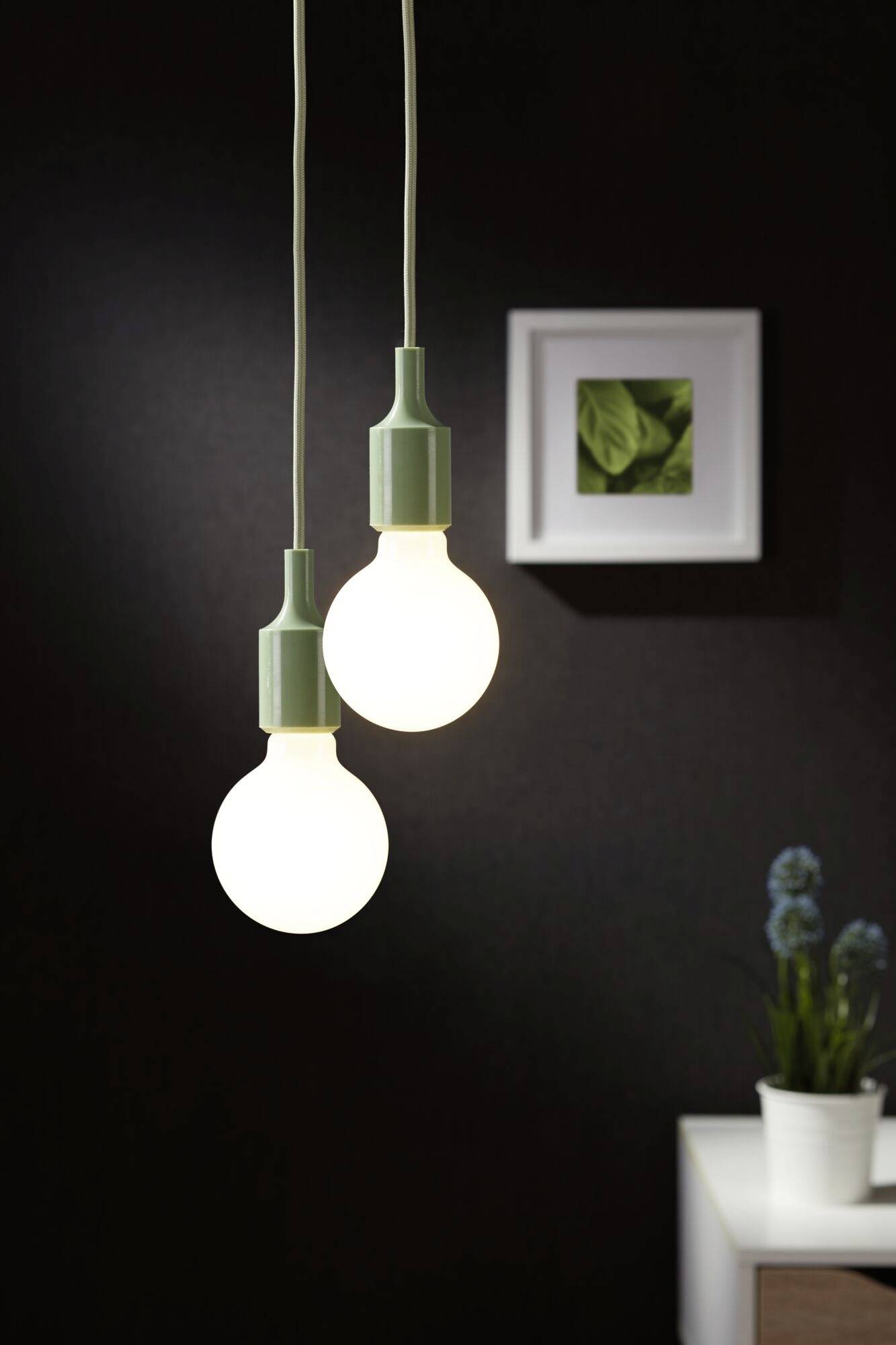 Paulmann 78428 Pendelleuchte E27 Hellgrün, Schwarz