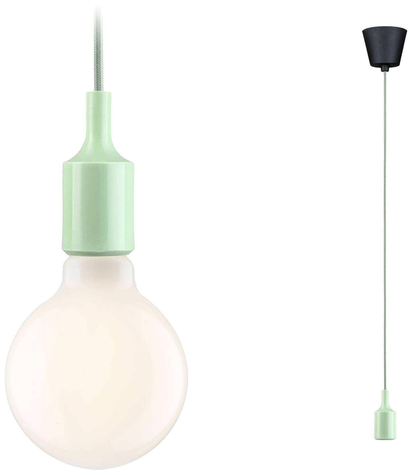Paulmann 78428 Pendelleuchte E27 Hellgrün, Schwarz