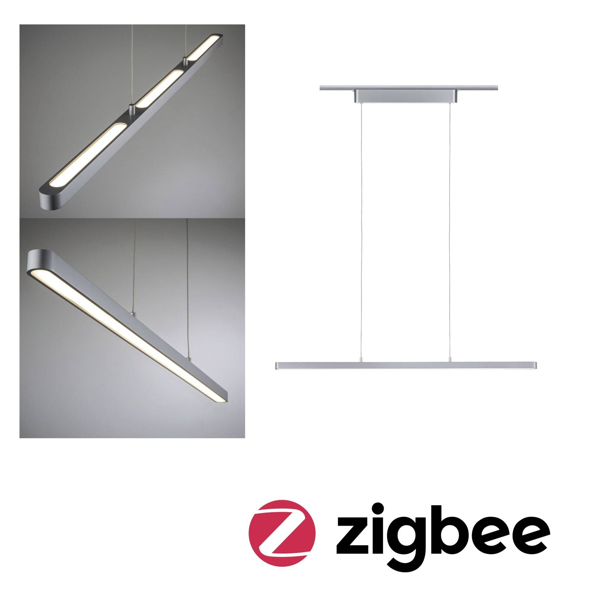 Paulmann LED-Pendelleuchte URail 42W LED Chrom (matt)