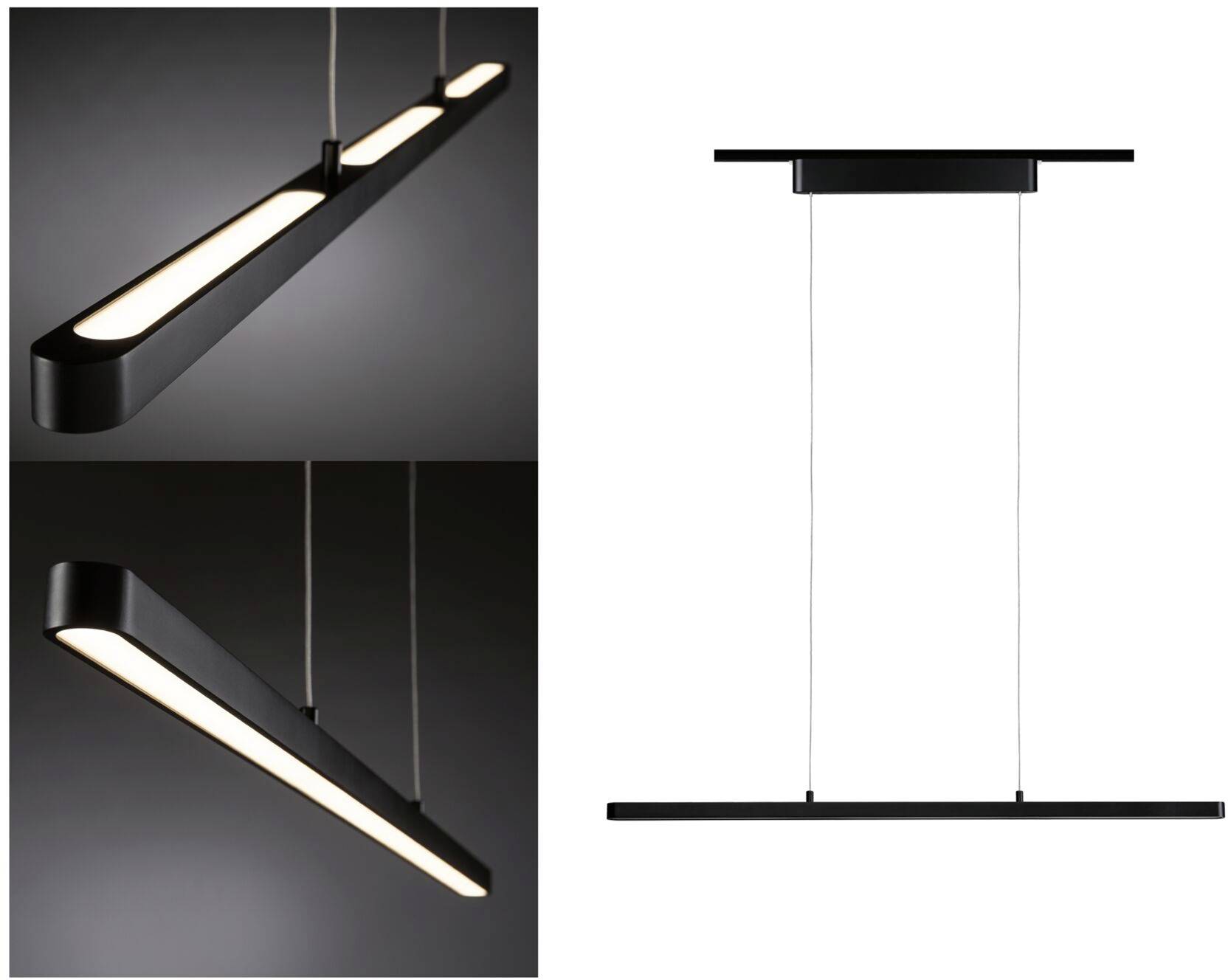 Paulmann LED-Pendelleuchte URail 42W LED Schwarz (matt)