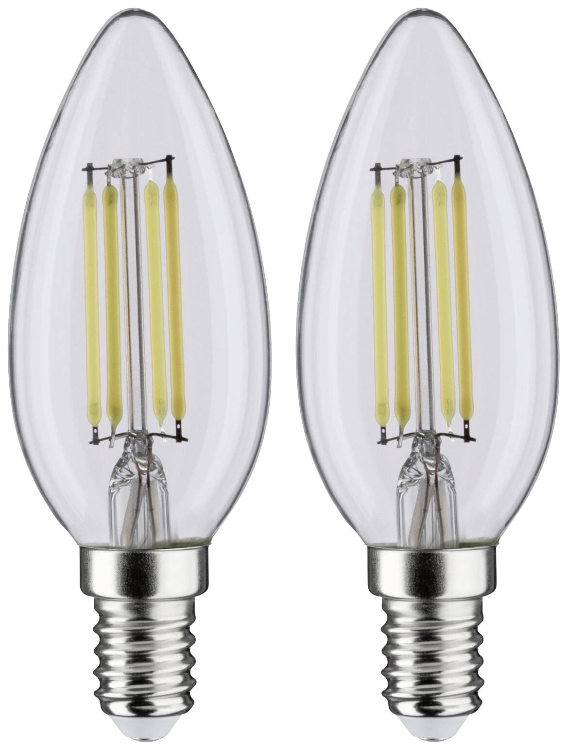 Paulmann 70453 LED EEK F (A - G) E14 Kerzenform 4.8W Neutralweiß (Ø x H) 35mm x 98mm 2St.