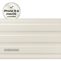 Samsung Portable T7 Shield 1 TB Externe SSD USB-A (USB 3.2 Gen 2) Beige PC/Mac MU-PE1T0K/EU Samsung Portable T7 Shield 1 TB Externe SSD USB-A (USB 3.2 Gen 2) Beige PC/Mac MU-PE1T0K/EU