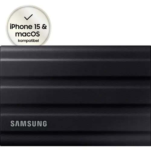 Samsung Portable T7 Shield 1TB Externe SSD USB-A (USB 3.2 Gen 2) Schwarz PC/Mac MU-PE1T0S/EU Samsung Portable T7 Shield 1TB Externe SSD USB-A (USB 3.2 Gen 2) Schwarz PC/Mac MU-PE1T0S/EU