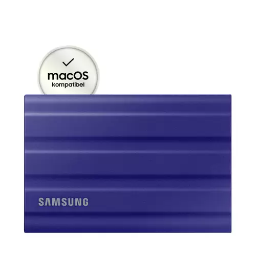 Samsung Portable T7 Shield 2 TB Externe SSD USB-A (USB 3.2 Gen 2) Blau PC/Mac MU-PE2T0R/EU Samsung Portable T7 Shield 2 TB Externe SSD USB-A (USB 3.2 Gen 2) Blau PC/Mac MU-PE2T0R/EU