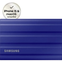 Samsung Portable T7 Shield 2 TB Externe SSD USB-A (USB 3.2 Gen 2) Blau PC/Mac MU-PE2T0R/EU Samsung Portable T7 Shield 2 TB Externe SSD USB-A (USB 3.2 Gen 2) Blau PC/Mac MU-PE2T0R/EU