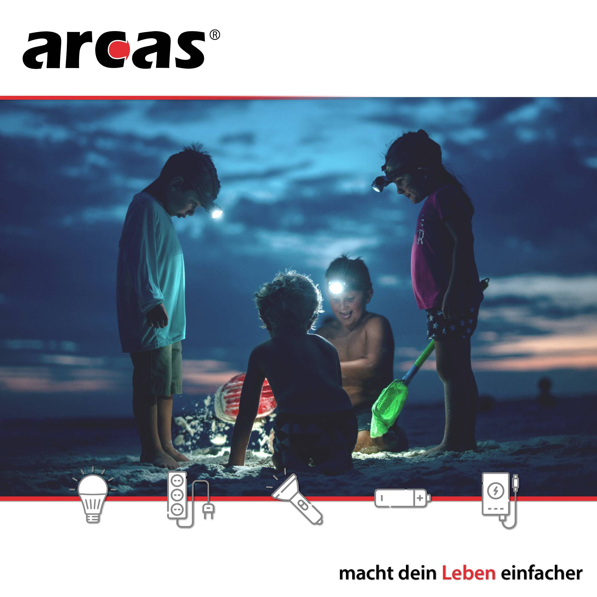 Arcas 18W Zoom High Power LED Taschenlampe batteriebetrieben 1600lm 352g