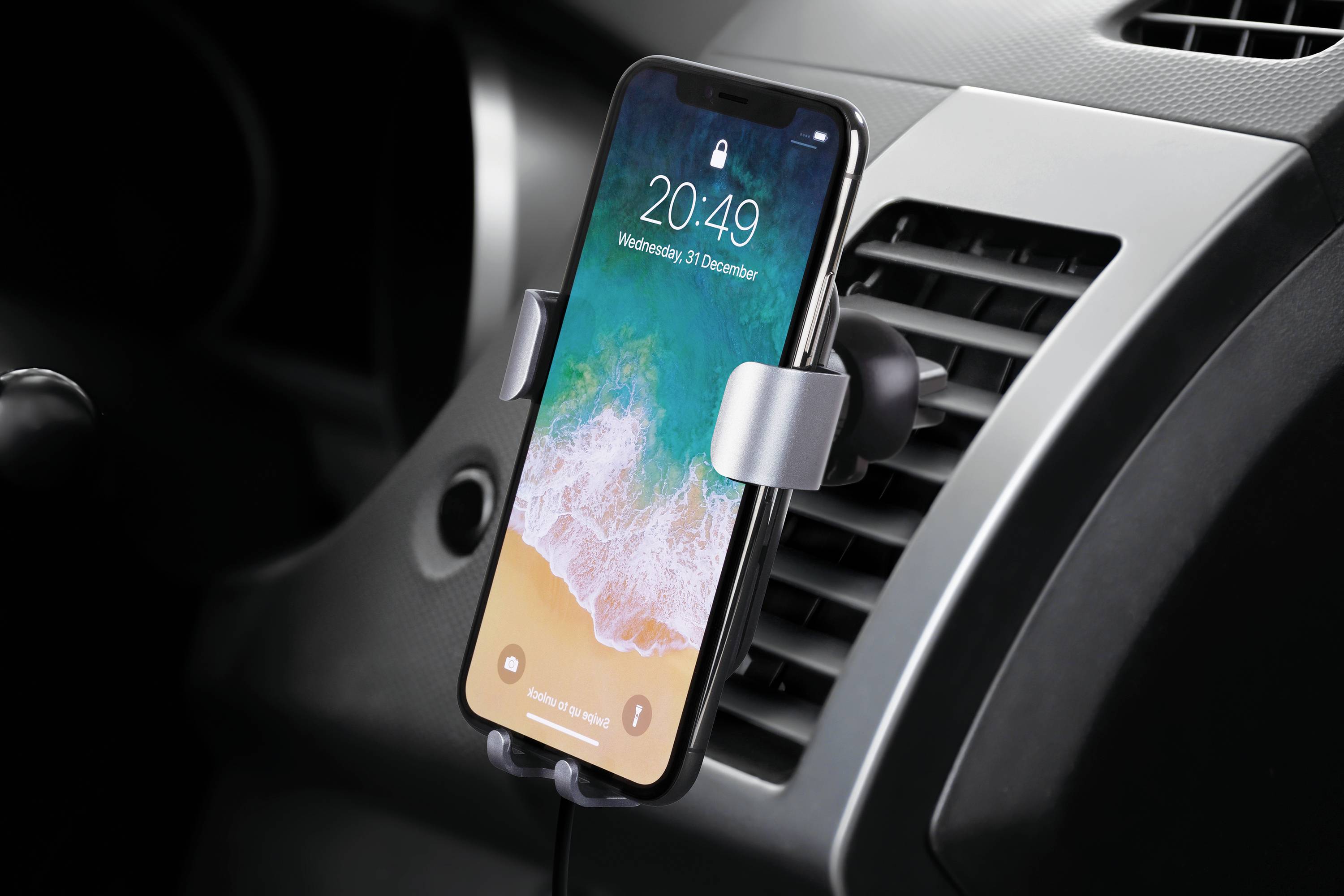 Deltaco - a nordic brand Induktions-Ladegerät 1200 A QI-1030 Ausgänge Induktionslade-Standard Schwarz