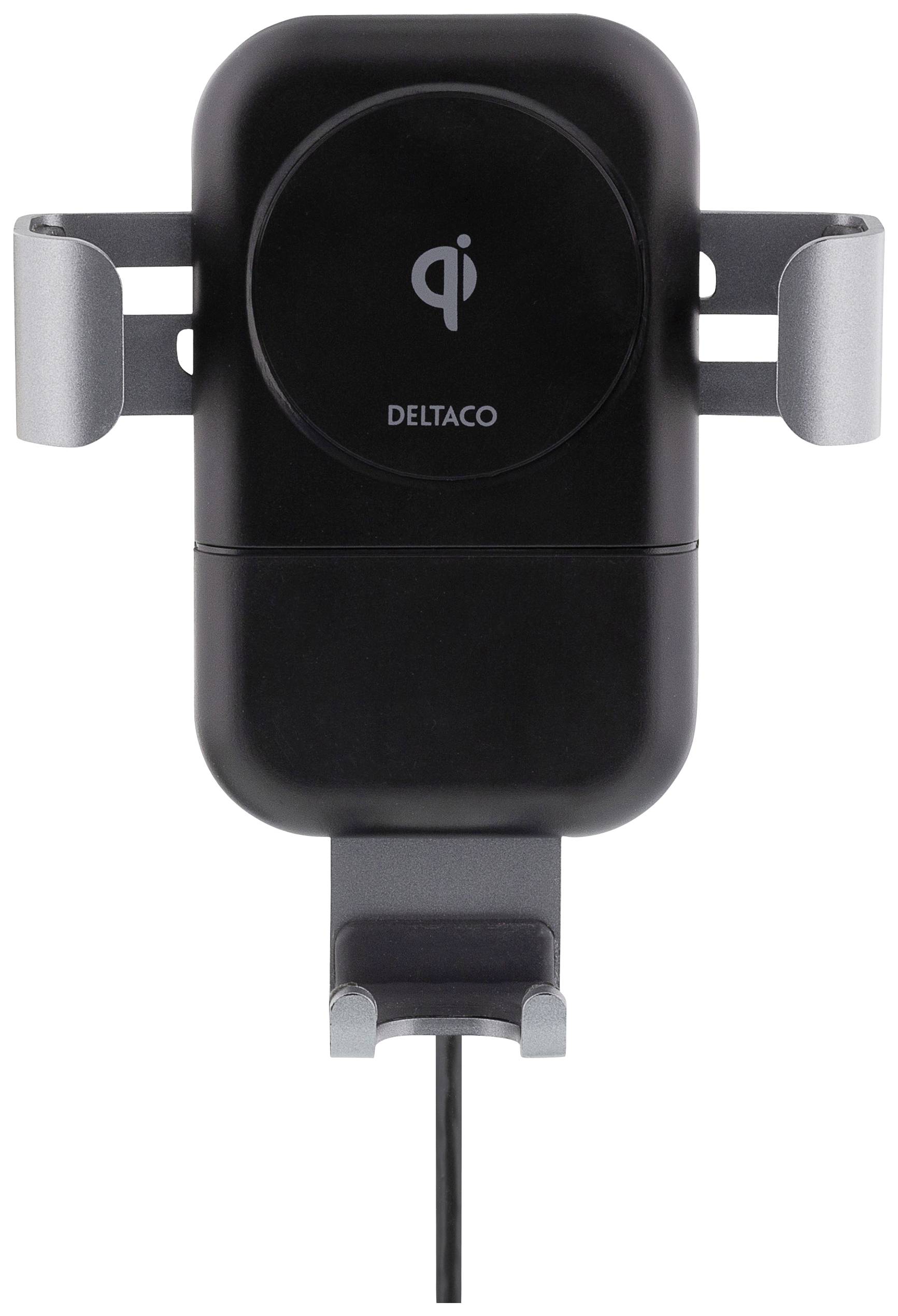 Deltaco - a nordic brand Induktions-Ladegerät 1200 A QI-1030 Ausgänge Induktionslade-Standard Schwarz