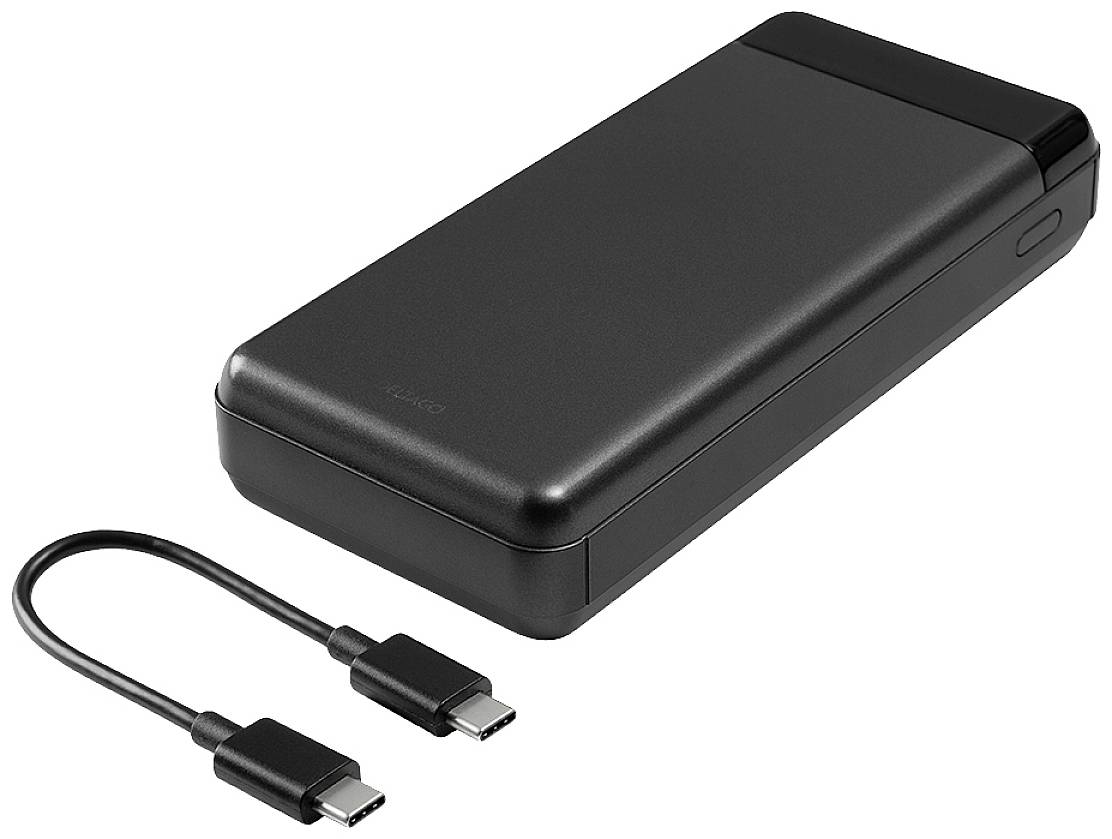 Deltaco - a nordic brand PB-C1003 Powerbank 20000 mAh LiPo USB-A, USB-C® Schwarz
