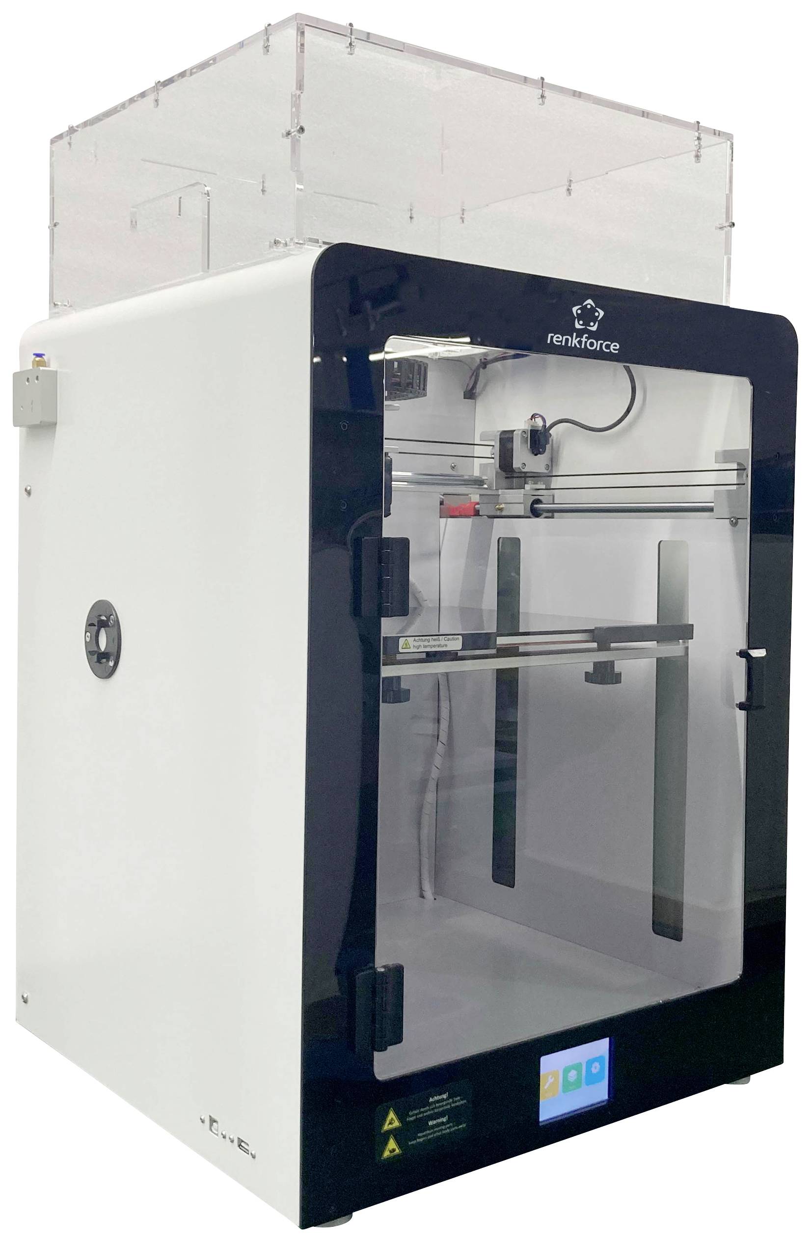 Renkforce Pro 6+ 3D Drucker beheizbares Druckbett, Dual-Düsen-System (Single Extruder)