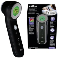Braun No touch + touch schwarz Fieberthermometer Berührungsloses messen Braun No touch + touch schwarz Fieberthermometer Berührungsloses messen