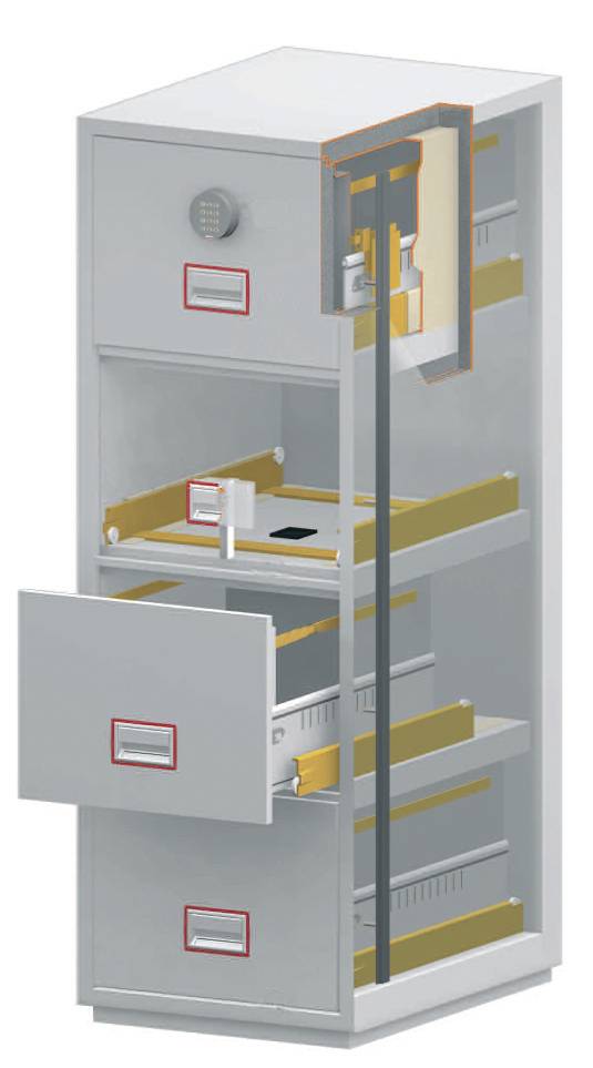 Phoenix FS2274E WORLD CLASS FIRE FILE FS2270 Tresor feuergeschützt Zahlenschloss