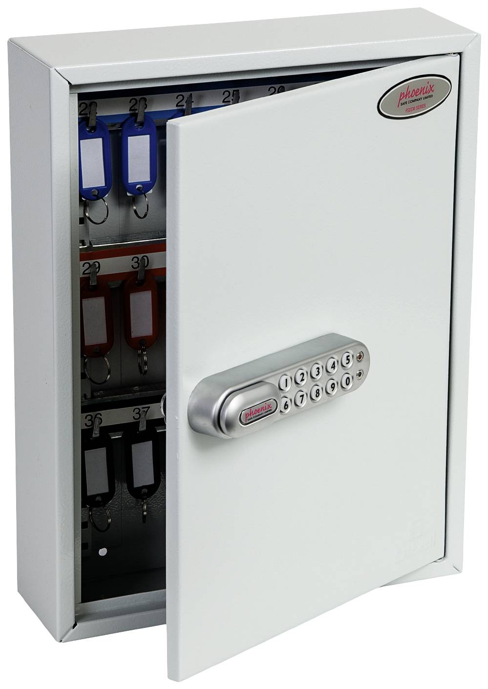 Phoenix Schlüsselkasten KC0600 KC0601E Anzahl Haken 42 Grau