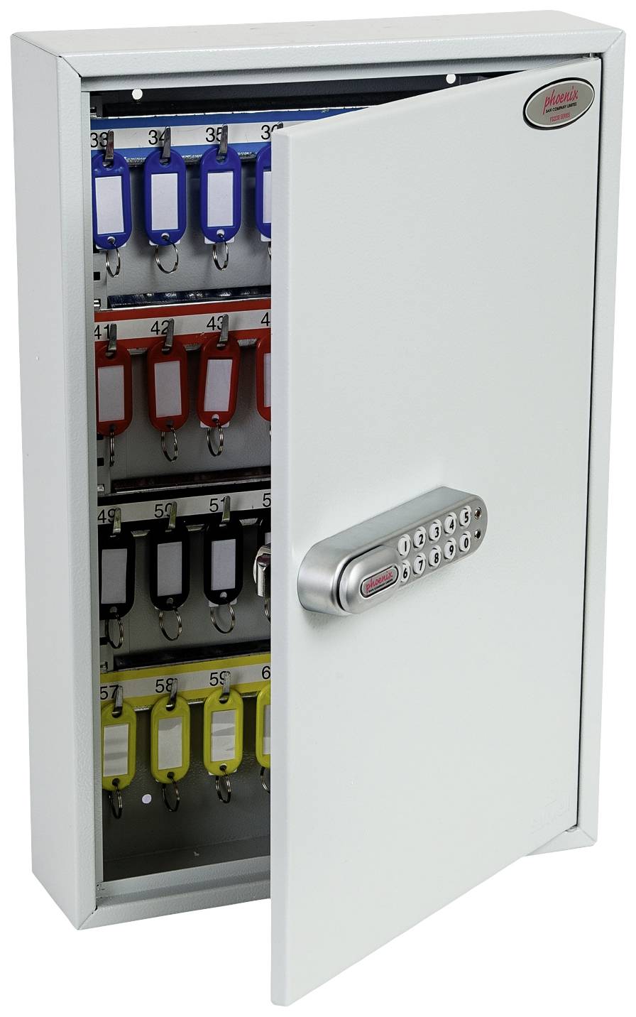 Phoenix Schlüsselkasten KC0600 KC0602E Anzahl Haken 64 Grau