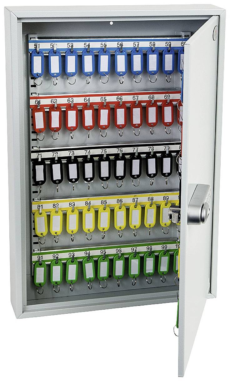 Phoenix Schlüsselkasten KC0600 KC0603E Anzahl Haken 100 Grau
