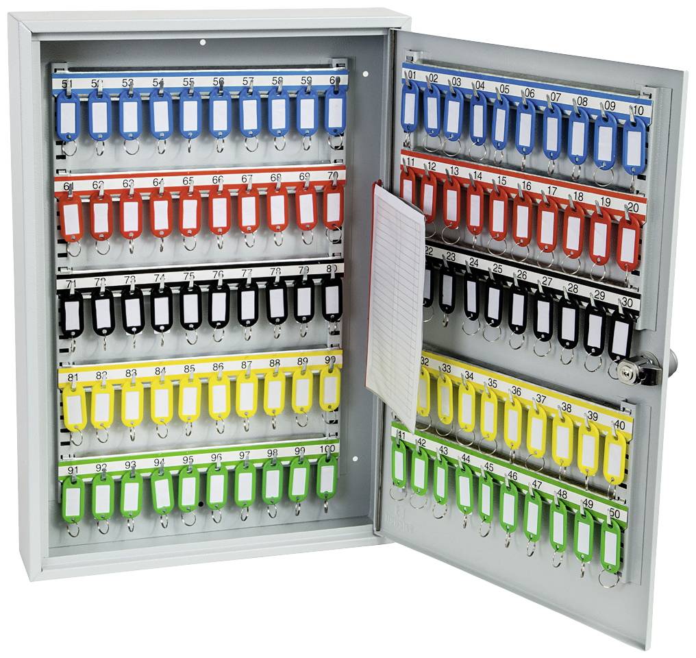 Phoenix Schlüsselkasten KC0600 KC0603E Anzahl Haken 100 Grau