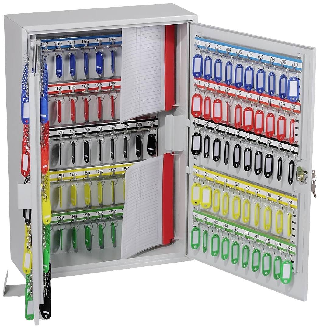 Phoenix Schlüsselkasten KC0600 KC0604E Anzahl Haken 200 Grau