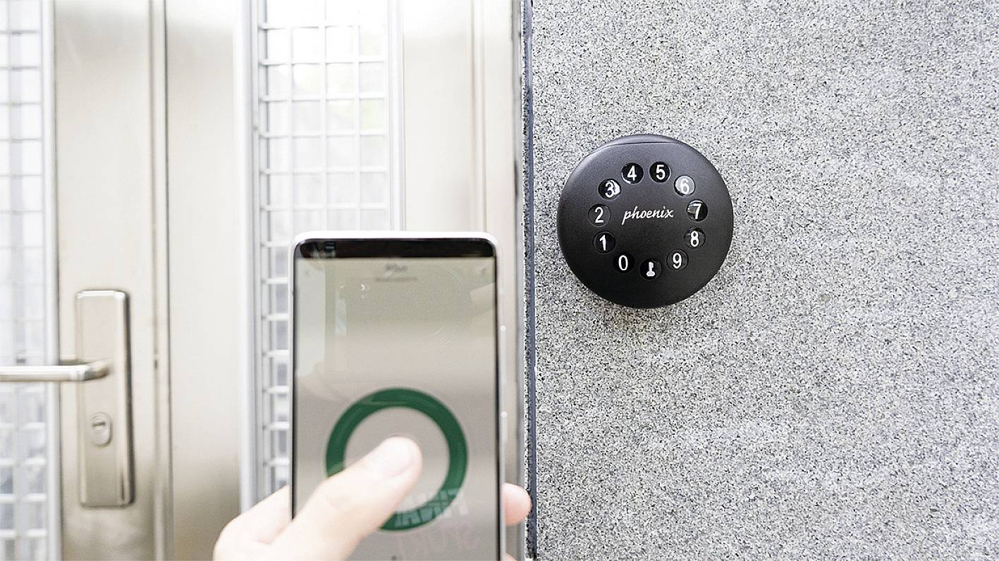 Phoenix Schlüsselsafe KEY STORE-THE PALM KS0212EC Anzahl Haken 1 Schwarz