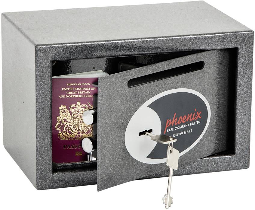 Phoenix SS0801KD VELA DEPOSIT HOME & OFFICE Tresor mit Banknoteneinwurf Schlüsselschloss