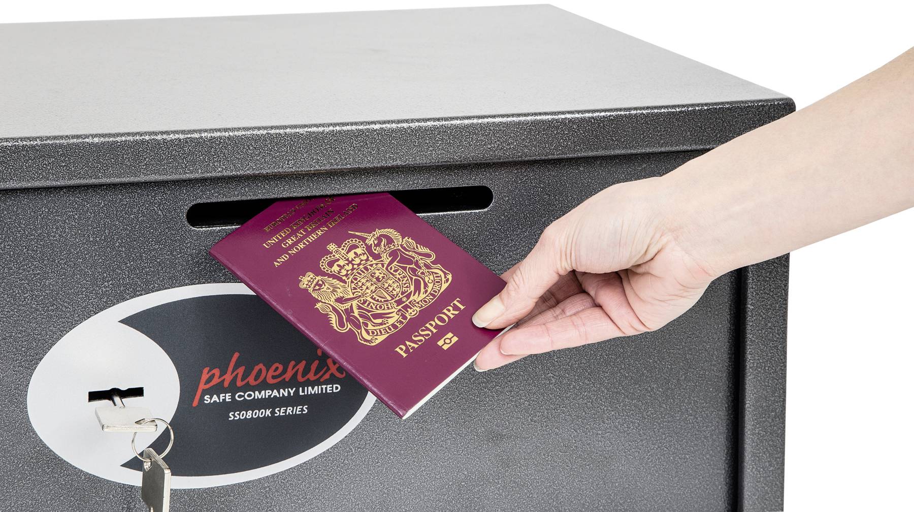 Phoenix SS0801KD VELA DEPOSIT HOME & OFFICE Tresor mit Banknoteneinwurf Schlüsselschloss