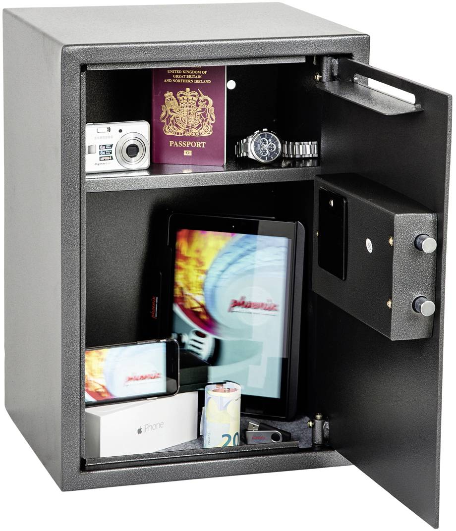 Phoenix SS0804ED VELA DEPOSIT HOME & OFFICE Tresor mit Banknoteneinwurf Zahlenschloss