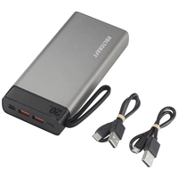 VOLTCRAFT PB-20-PD3.0 Powerbank 20000 mAh USB PD 3.0 LiPo Grau-Schwarz Statusanzeige VOLTCRAFT PB-20-PD3.0 Powerbank 20000 mAh USB PD 3.0 LiPo Grau-Schwarz Statusanzeige