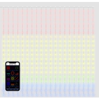 Sygonix Lichtervorhang Innen 230 V/50Hz 400 RGB per App steuerbar, mit Farbwechsel, dimmbar, mit Flackereffekt, Timer Sygonix Lichtervorhang Innen 230 V/50Hz 400 RGB per App steuerbar, mit Farbwechsel, dimmbar, mit Flackereffekt, Timer