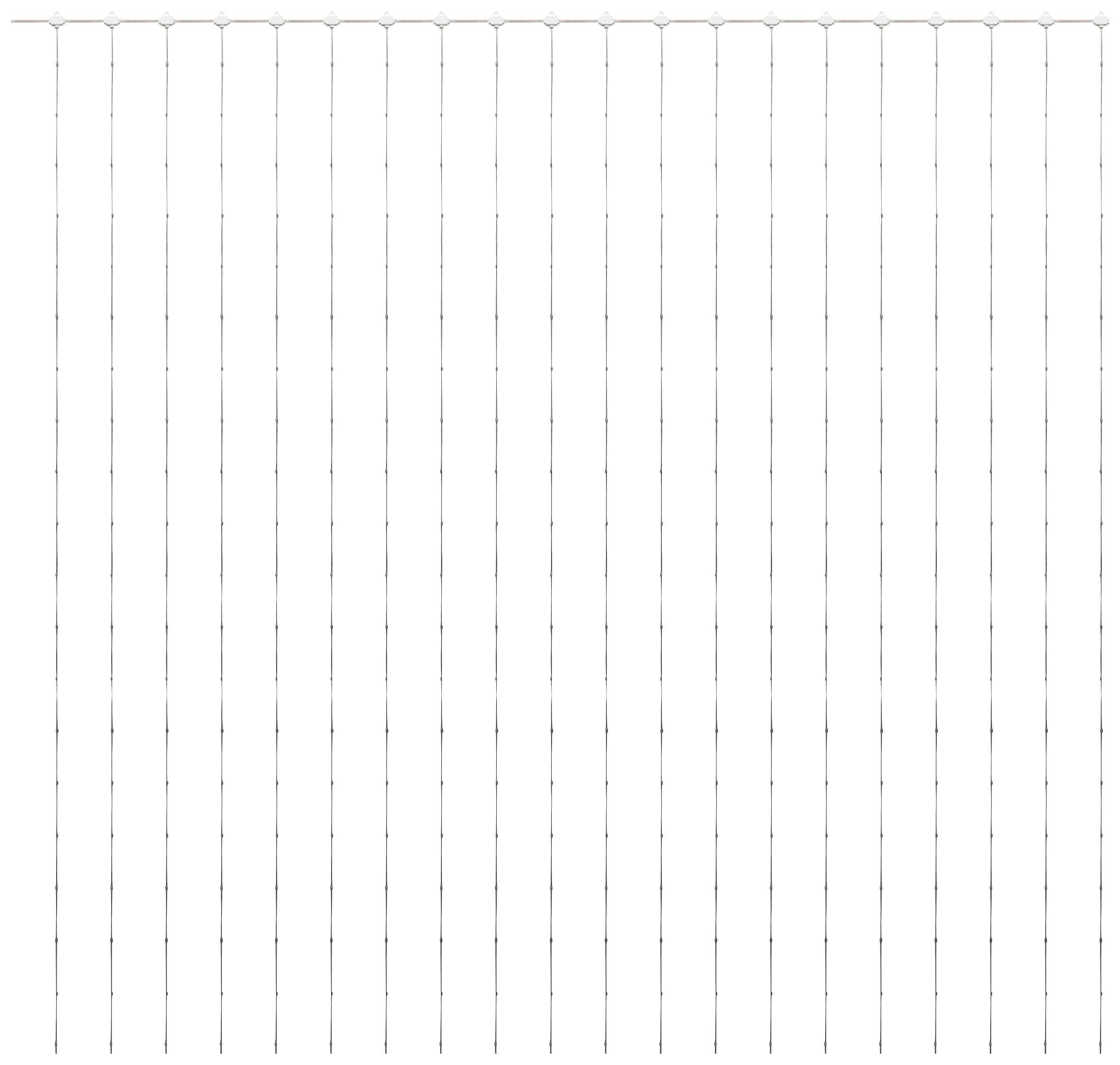 Sygonix Lichtervorhang Innen 230 V/50Hz 400 RGB per App steuerbar, mit Farbwechsel, dimmbar, mit Flackereffekt, Timer