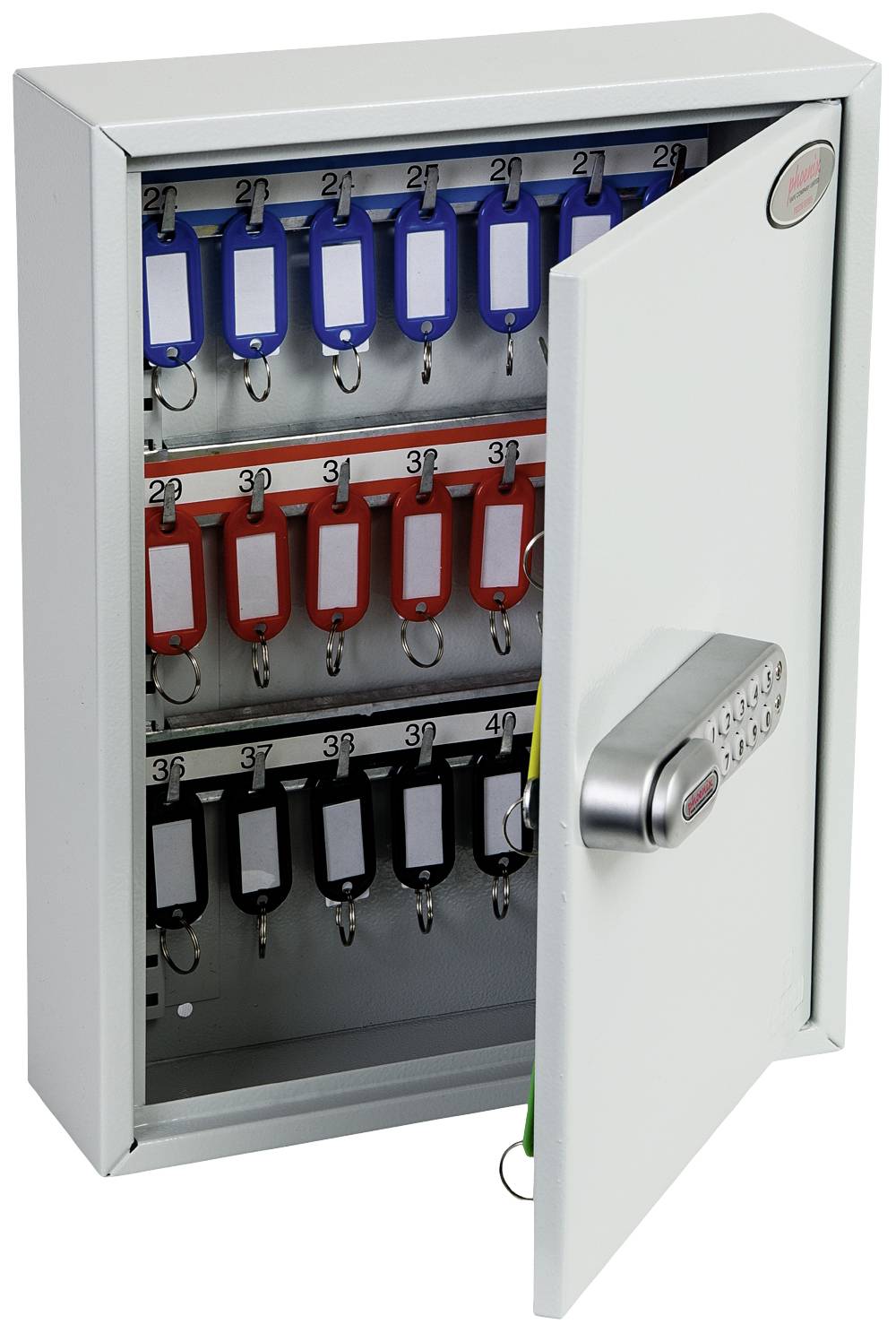 Phoenix Schlüsselkasten KC0600 KC0601E Anzahl Haken 42 Grau