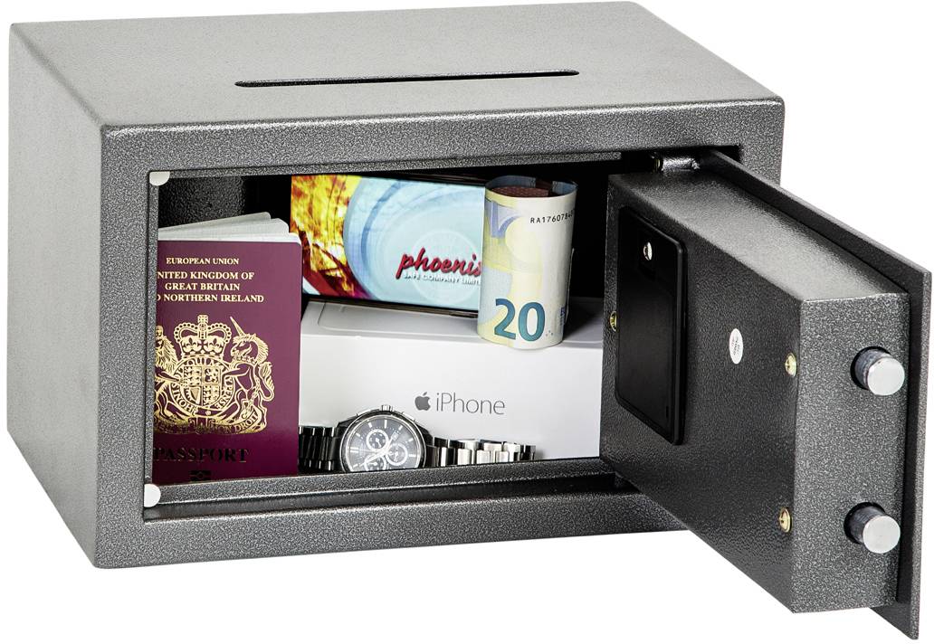 Phoenix SS0801ED VELA DEPOSIT HOME & OFFICE Tresor mit Banknoteneinwurf Zahlenschloss