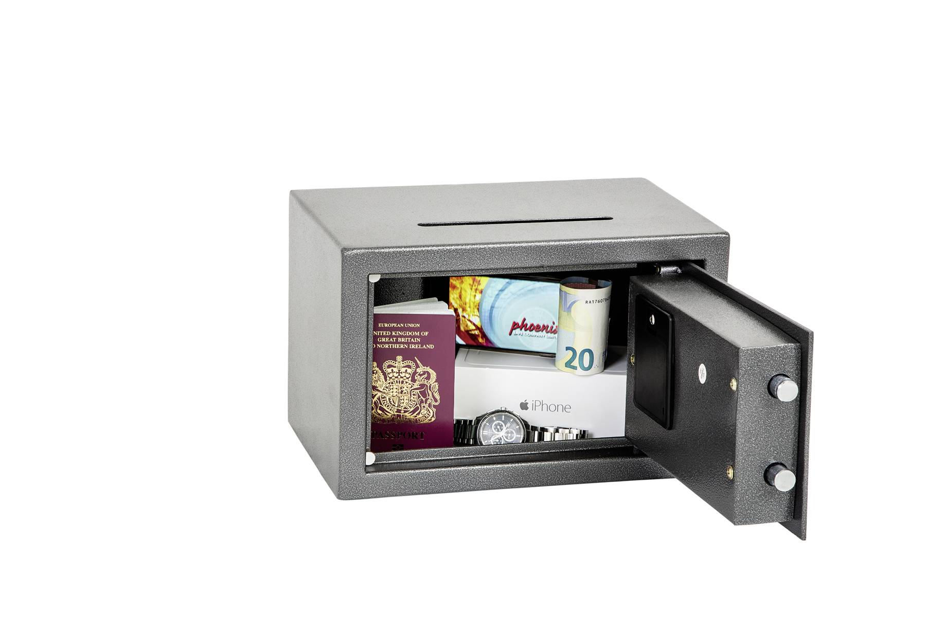 Phoenix SS0801ED VELA DEPOSIT HOME & OFFICE Tresor mit Banknoteneinwurf Zahlenschloss