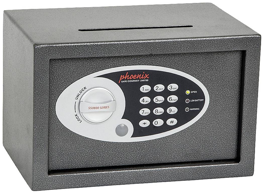 Phoenix SS0801ED VELA DEPOSIT HOME & OFFICE Tresor mit Banknoteneinwurf Zahlenschloss
