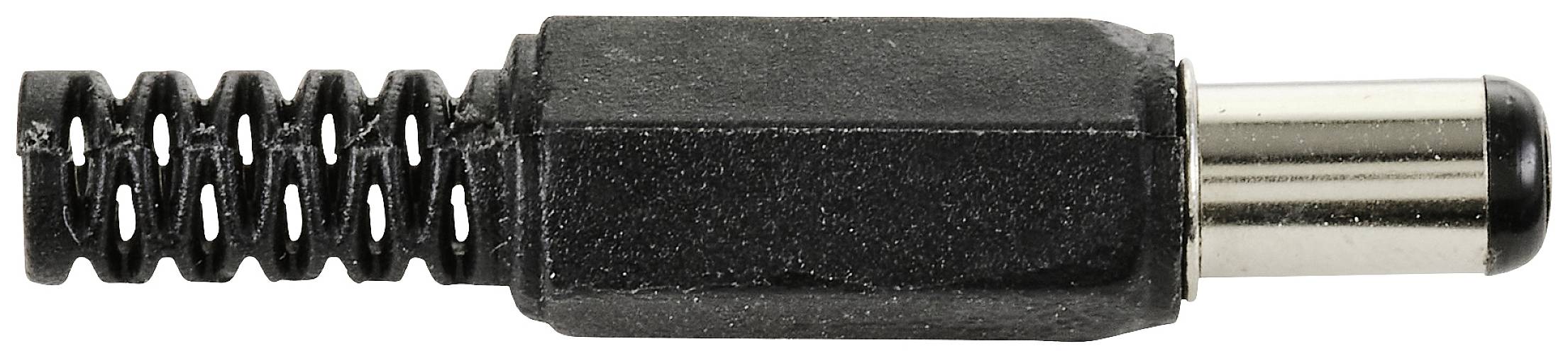 TRU COMPONENTS Niedervolt-Steckverbinder Stecker, gerade 5.5mm 2.1mm