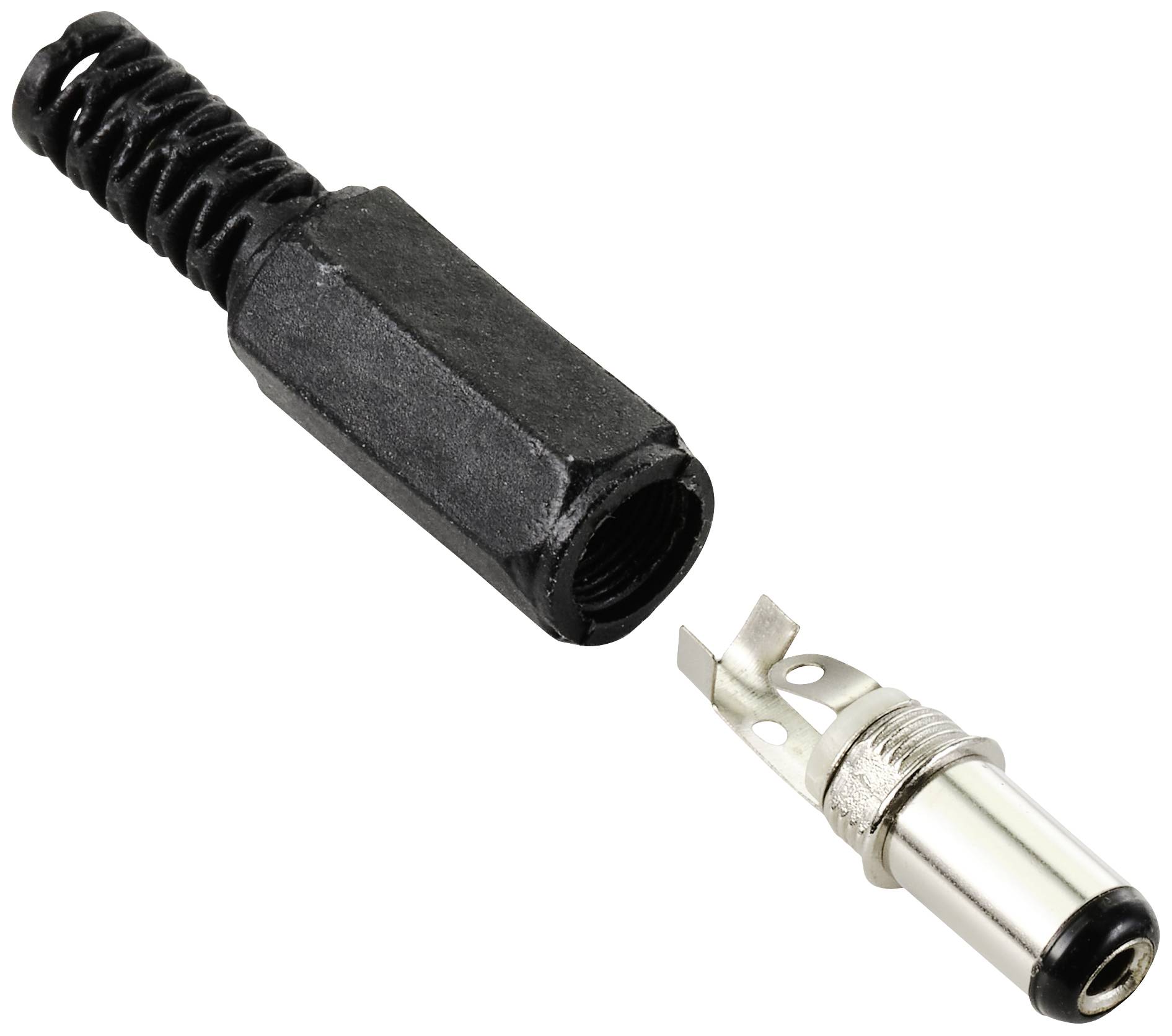 TRU COMPONENTS Niedervolt-Steckverbinder Stecker, gerade 5.5mm 2.1mm