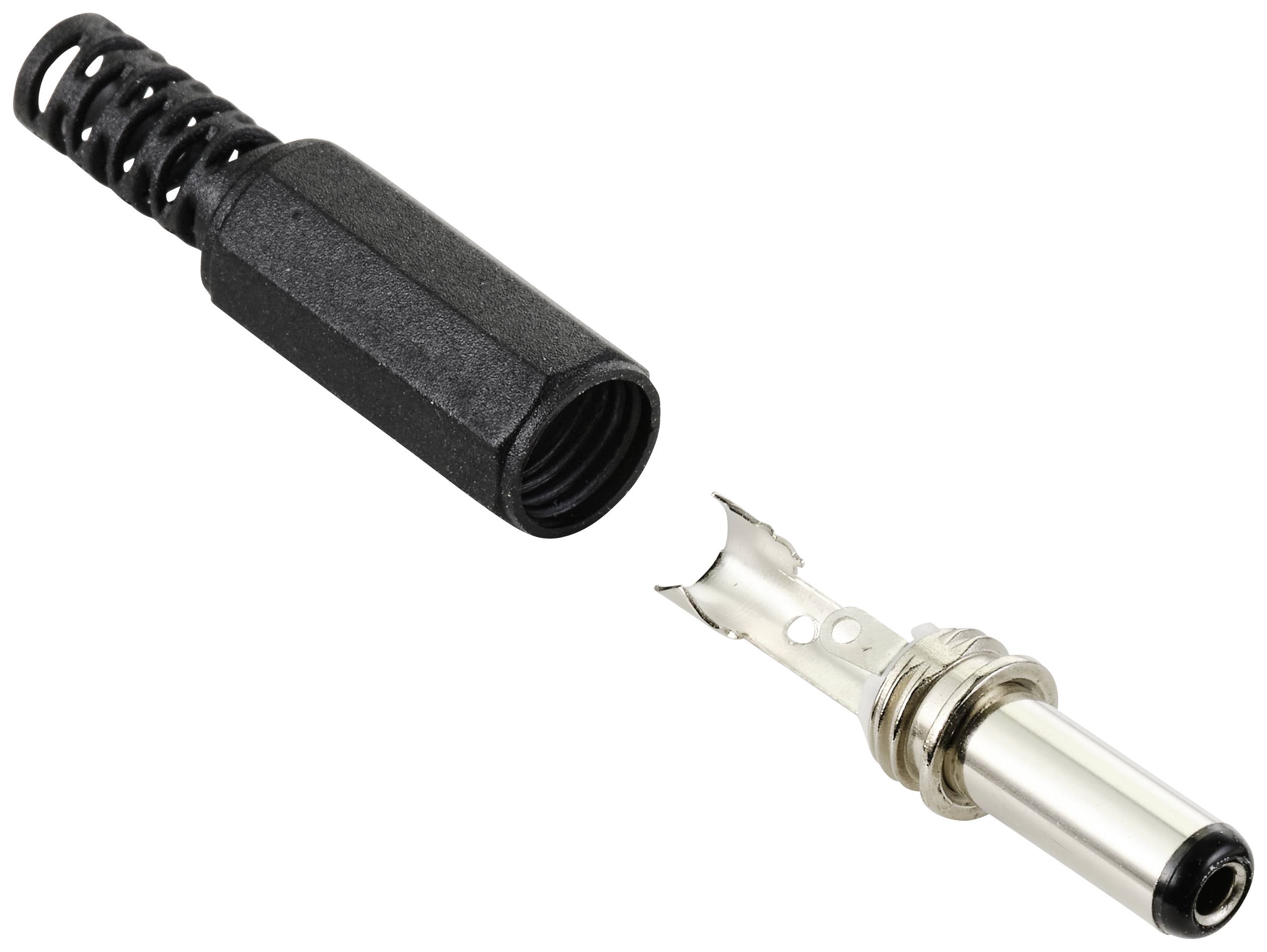 TRU COMPONENTS Schwachstromverbinder Stecker, gerade 5.5mm 2.1mm