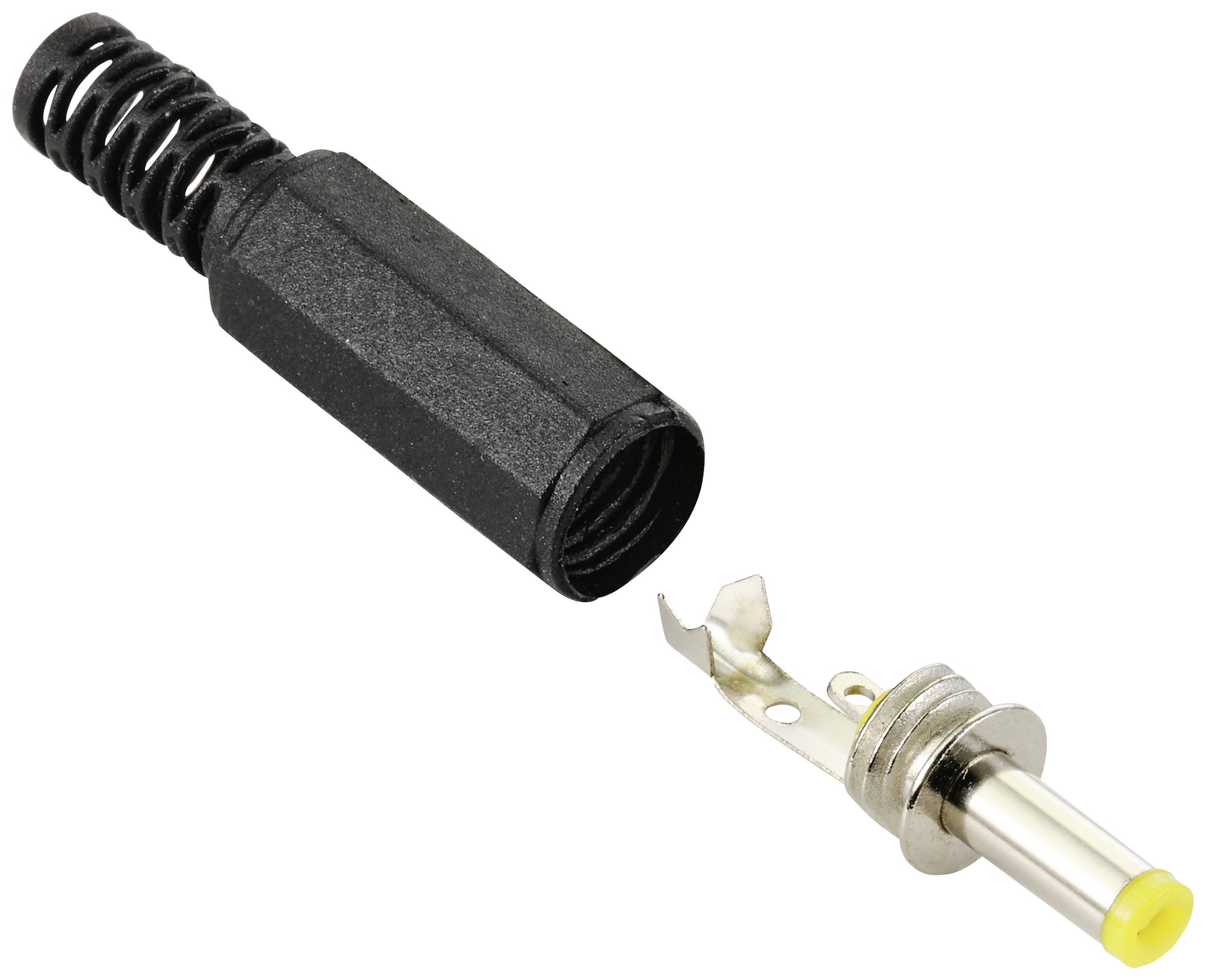 TRU COMPONENTS Niedervolt-Steckverbinder Stecker, gerade 4.0mm 1.7mm