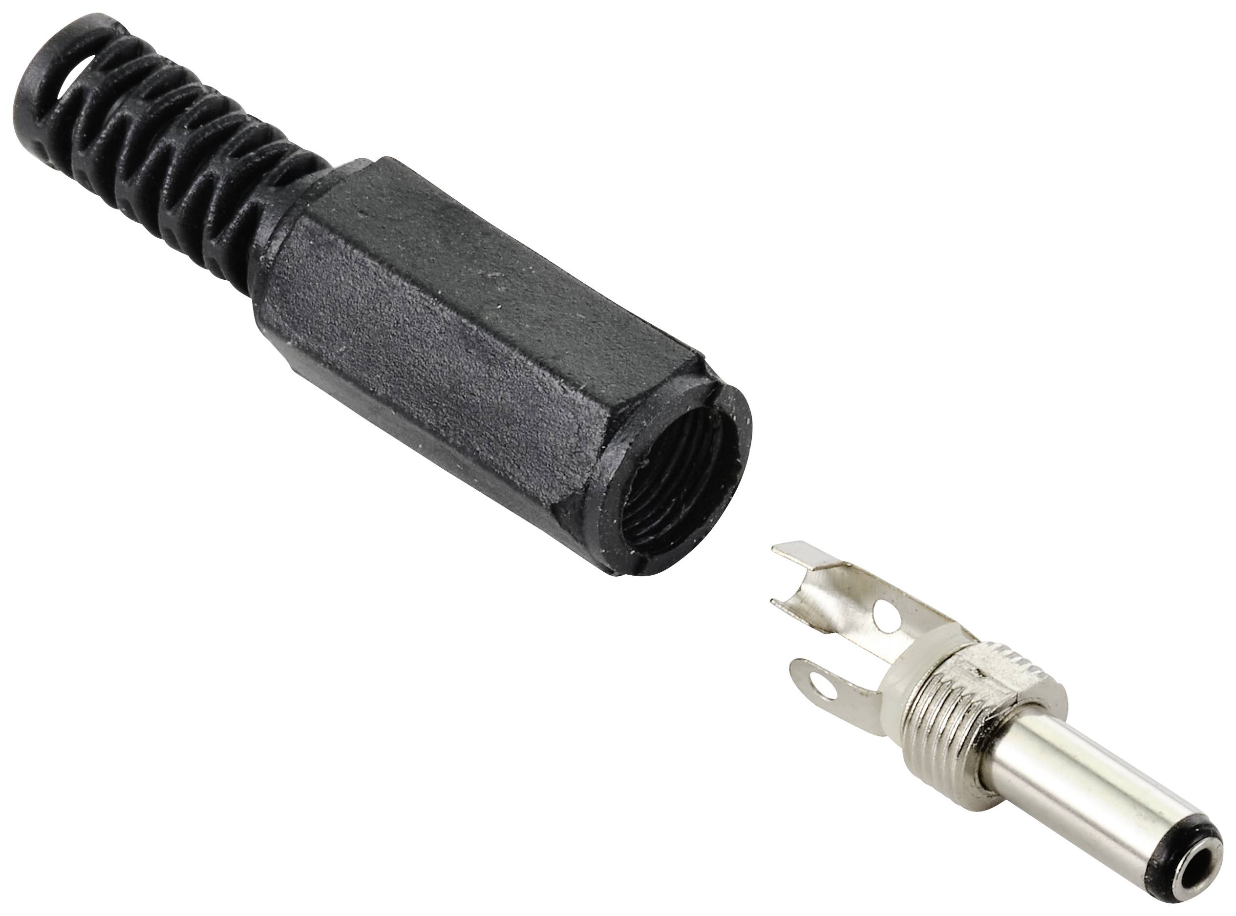 TRU COMPONENTS Schwachstromverbinder Stecker, gerade 3.5mm 1.35mm