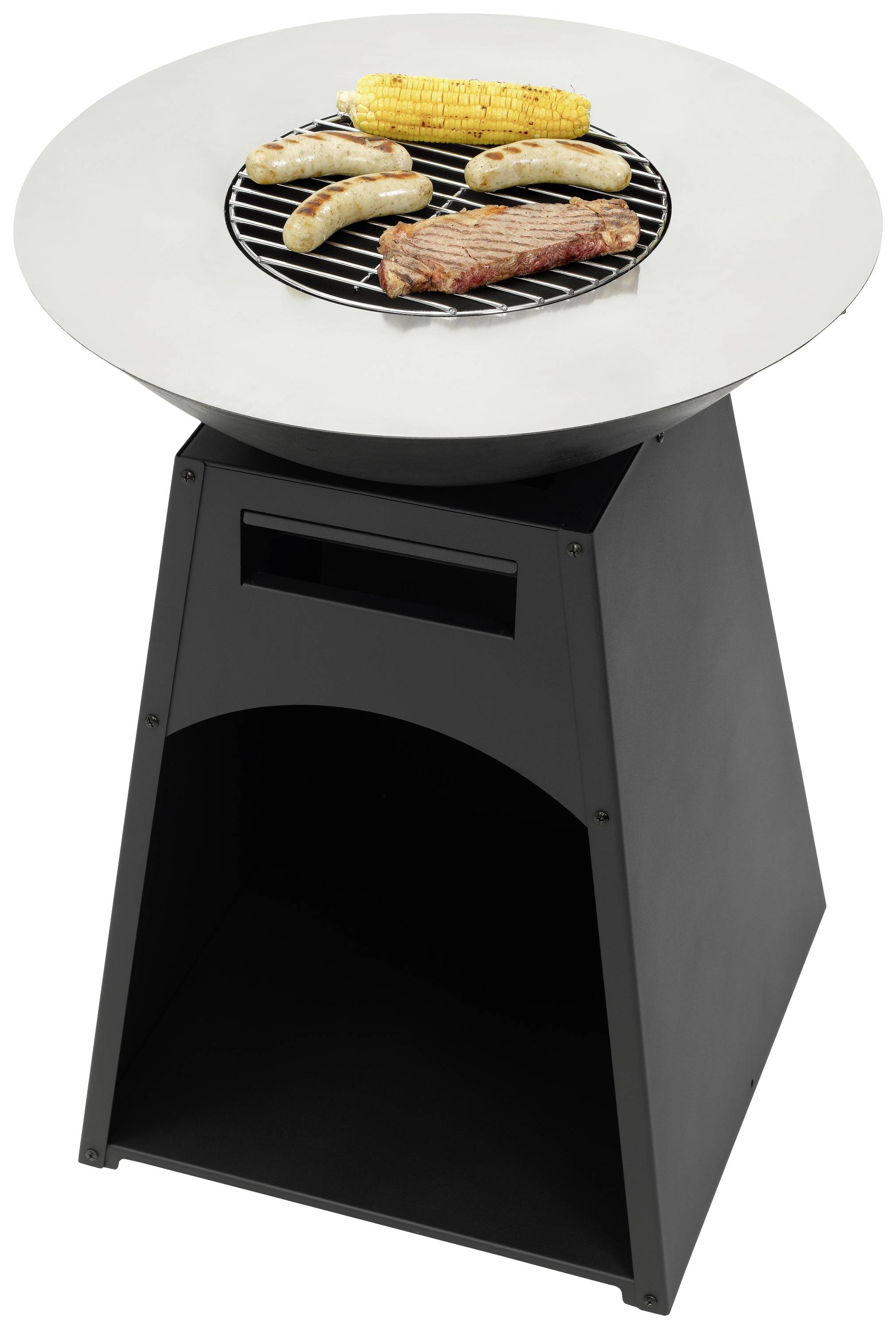 tepro Garten Waco Holzkohle Säulengrill Grill-Fläche (Durchmesser)=600 mm Schwarz