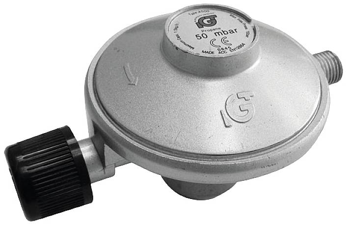 Tepro Garten 8567 Gaskartuschen-Druckregler Silber (matt)